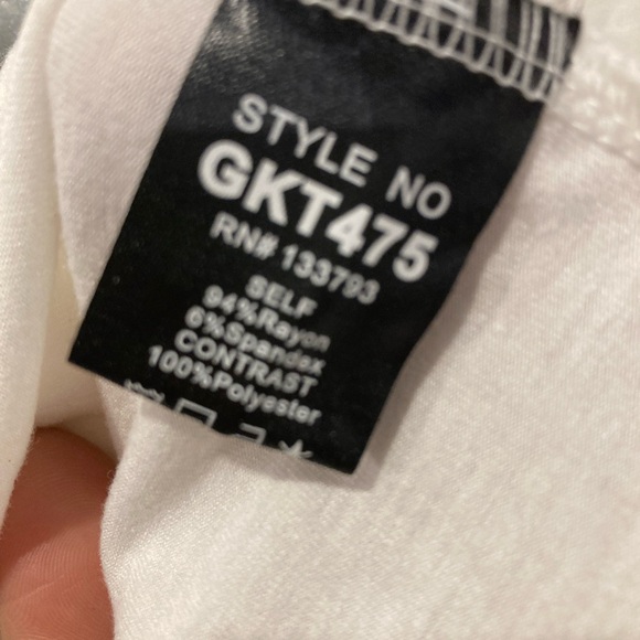 POL White Lace Accent Blouse - Picture 3 of 3